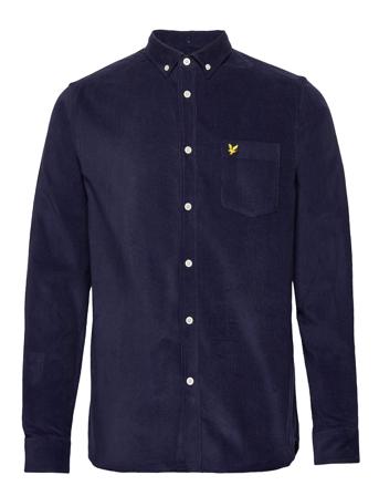 Needle Cord Shirt Skjorta Casual Blå Lyle & Scott