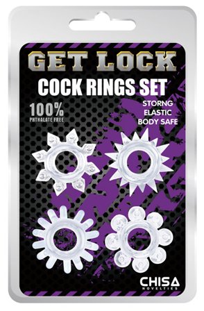 Chisa Novelties Cock Ring Set Clear - Woome.pl