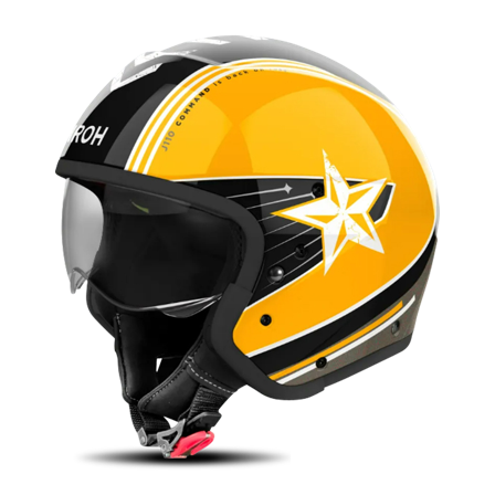 Avattavakypärä Airoh J 110 Command Keltainen kiiltävä L