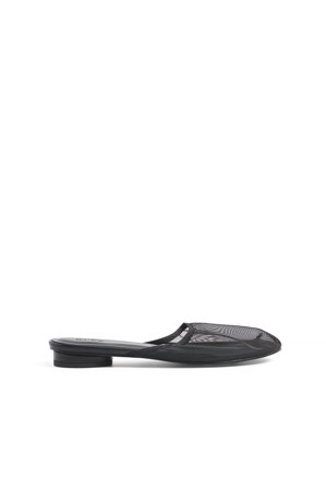 Camelia Farhoodi x NA-KD Organza Slippers - Lave sko - Sort - EU 40