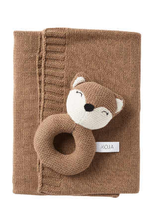 Koja Presentkit skallra + filt MAJA Bädda Röd ONESIZE