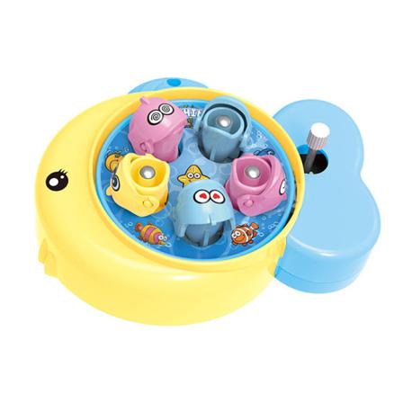 Bärbart Brädspel Mini Fishing Toy Clock Work Power Fiskspö