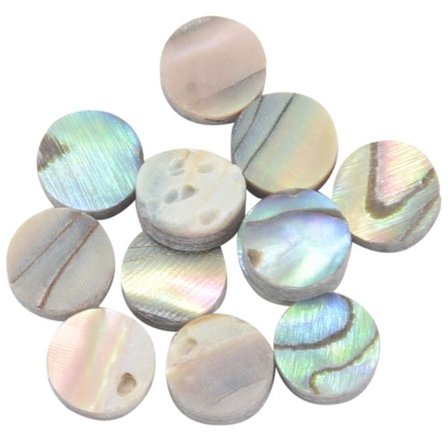 12 st Nya Zeeländska Abalone Luthier Dots Inlay 6mm Band Markör För Gitarr Ukulele Bas
