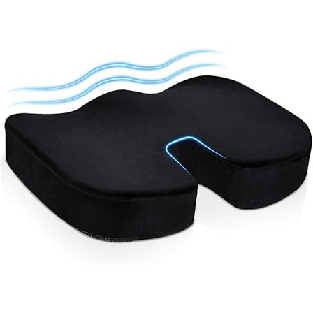 Sittdyna i Memory Foam för Bil, Stol, Rullstol - Anti-trycksår och Ischiaslindring