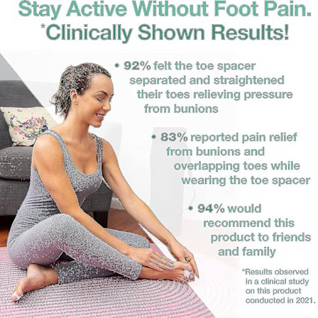 8pcs Toe Separator For Overlapping Toes, Bunions, Big Toe Alignment, Braces And Spacers