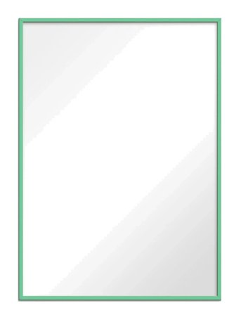 Poster & Frame Mint Wood Mirror - Green - 70X100CM
