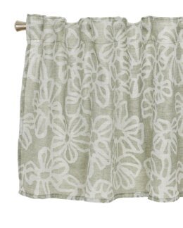 Yhdistelmänauhakappa Fia jacquard-kudottu kukkakuvio Vihreä