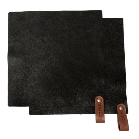 Xapron Bovine grydelapper, sort, 2 stk. | KitchenOne