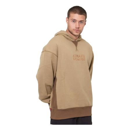 Armani Exchange, Hoodies Bruin, Heren, Maat:M