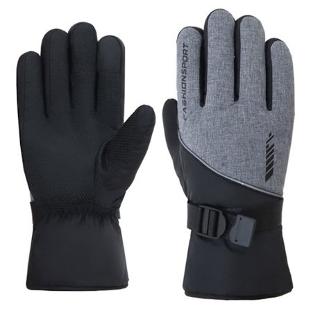1 par skihansker vinterhansker GRÅ L