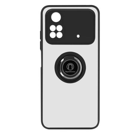 Xiaomi Poco X4 Pro 5G Bi-materiale Case Metal Ring Video Support Sort