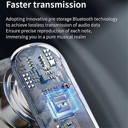 Bluetooth V5.4 Kuulokkeet Melunvaimennus Värinäyttö Kosketus Korkea Äänenlaatu Binauraalinen ANC+ENC Bluetooth-kuulokkeet, A