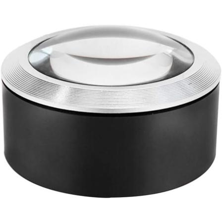 5X Desktop Læseforstørrelsesglas med 3 LED Overdimensioneret Kuppel Håndholdt