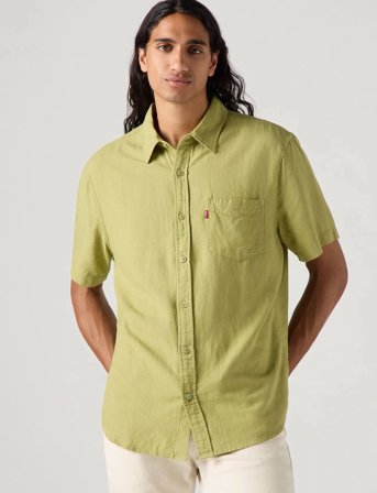 Levi's S/S Sunset 1 Pkt Standrd Greens - Green - S