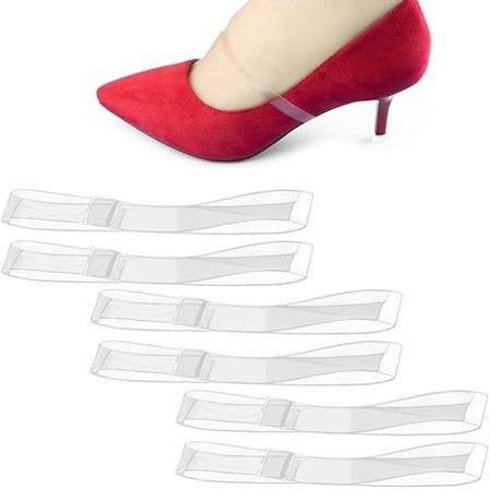 6-pak usynlige skolisser, avtagbare lisser, sklisikre, transparente