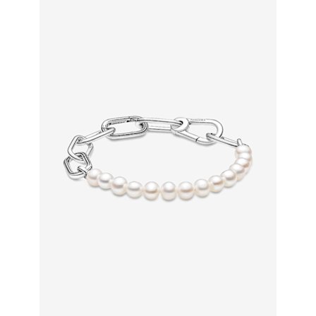 Pandora - P ME Armbånd med behandlede ferskvannsdyrkede perler - Sterling sølv