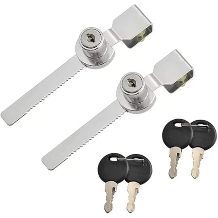 Glassdør Lås Skyvedør Skap Låser Glass Terrarium Utstillingsvindu Lås Sperrehake Lås Sikkerhetsnøkkel Lås for Reptil Terrarium Skap Utstillingsmonter,