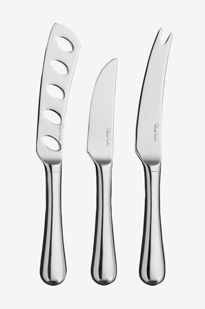 Robert Welch - Ostknivar Gourmet Radford Bright, set i 3 delar - Silver - Bestick - Från Homeroom