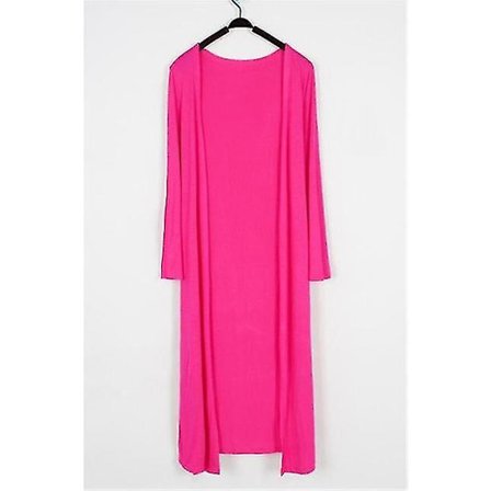 Bomuldscardigan Langærmet Frakke Dame Lange Cardigans Casual Yderbeklædning 12 Farver Til Sommer Og Efterår