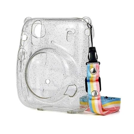 For Mini 11 Kameraveske Bærbar Transparent Kameraveske for Etui Støvtett Beskyttelse Transparent glitter