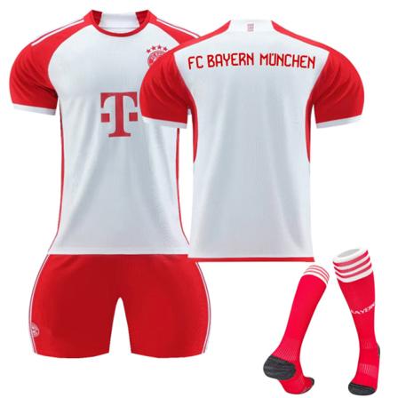 23-24 Bayern München Hjemme Fotballskjorte for barn nr. 9 Kane 26