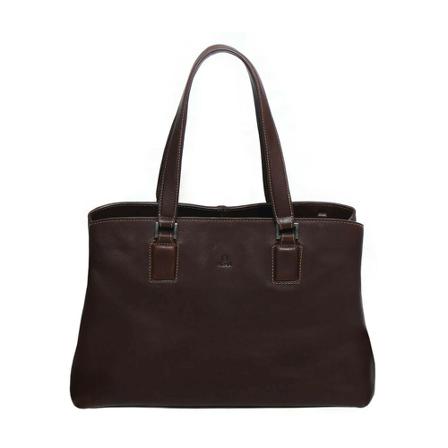 Adax Adx Cormorano Fanny shopper med lynlås Brun, Dame Skuldertasker, Størrelse: ONE Size
