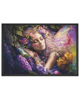 Broderipakke Bilde Seng av Blomster - LetiStitch