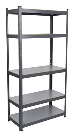 PELA 538032 Hylle grå, maks. 265 kg, Garasjeinnredning & oppbevaring
