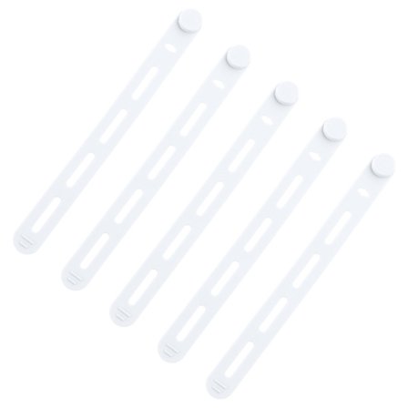 5 kpl silikonisia kaapelikiinnikkeitä johtojen järjestäjiä uudelleenkäytettäviä pestäviä johtositeitä hallintaan