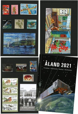 Åland - Årsmappe 2021 - Postfrisk