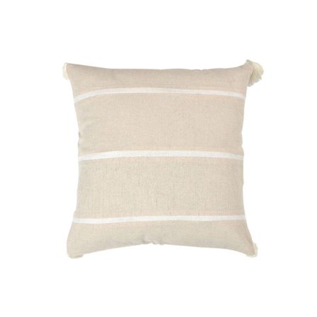 Dekorativ beige bomuldspude 45x45cm