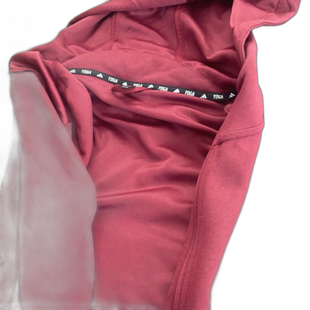 Vinröd hoodie från Adidas