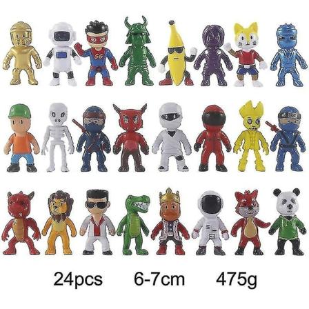 PVC Stumble Guys Battle Game Figurer Model Juguetes Stumble Guys Anime Action & Legetøjsfigurer Sæt Til Børn Fødselsdag [xh] (FMY) 24pcs