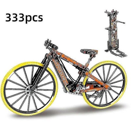 344 stk. Tekniske klosser By Sykkel Mountain Folding Bike Med Modell Byggeklosser Pedagogiske Ornament Leker For Barn Gaver Julegave