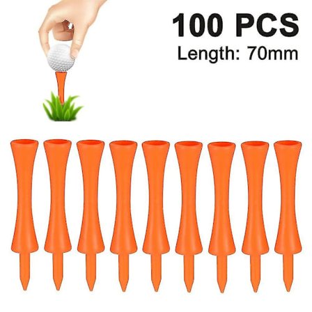 Consistent Tee Beveled Biodegradable 100pcs Tees Golf Tackplastic