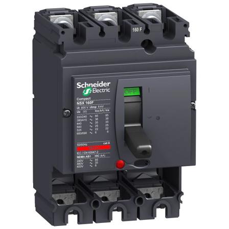 Schneider Electric ComPact NSX250H Virtakatkaisin 4-napainen 250 A, 70 kA, Sähkön jakelu & virrantuotto