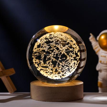 Inre snidad rund lysande bas kreativ kristallkula konstellation separate crystal ball