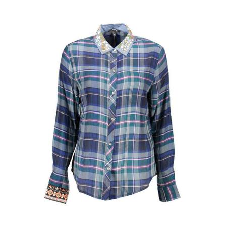 Desigual Shirts , Blauw , Dames , Maat: L