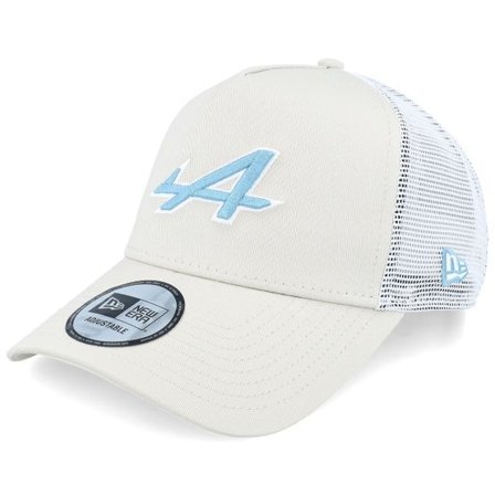New Era - Motor Svart trucker Keps - Alpine F1 25 Seasonal Pop Stone/Light Blue A-frame Trucker @ Hatstore