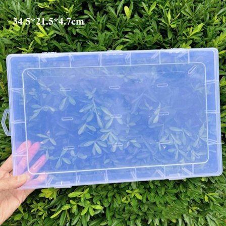 Säilytyslaatikko koruhelmisäiliö 34,5 x 21,5 x 4,7 cm