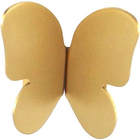 1 Par Dekorative Sommerfugl Knotter i Solid Messing for Dørskap Sh