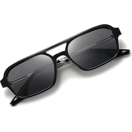 Firkantede Polariserende Aviator Solbriller Kvinder Mænd Vintage Solbriller 90'erne 70'erne Skygger