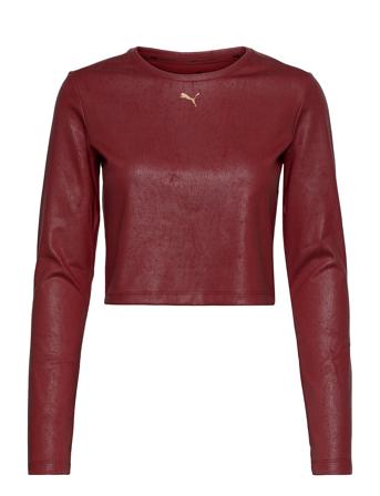 Moto Fitted Long Sleeve Red PUMA
