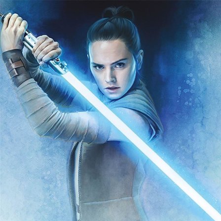 Star Wars: The Last Jedi Ljussabel Rey Canvas Print 40cm x 40cm