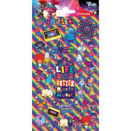 Trolls 20 kpl kimaltelevia tarroja tarrapeikot peikko