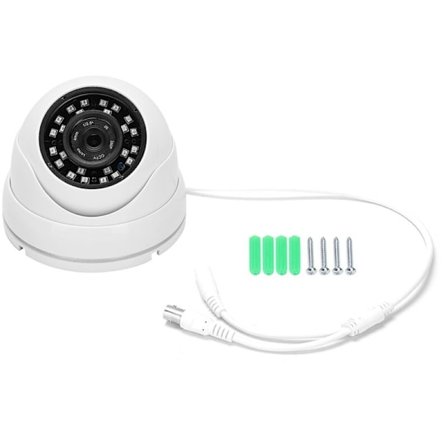 Dome IR 1080p AHD -kamera ulkokäyttöön PAL-järjestelmä 24 vedenpitävää LED-valoa valkoisille autoille, busseille ja hytteihin