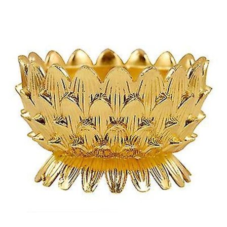 Lotusblomst Votiv Tealight Lysestake, Kobber Buddhistisk Lysestake