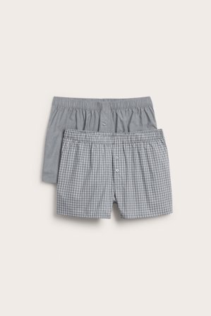 Kappahl | Boxerkalsonger 2-pack Grå XL | Grå