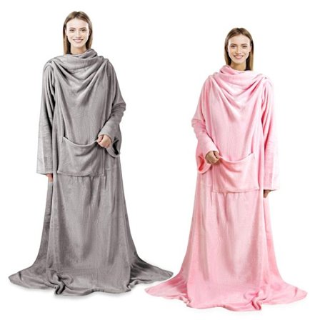 Ultra Soft Comfortable Wearable Blanket Oversized Snuggle Blanket For Men Women