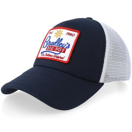 New Era - Blå trucker Caps - Wrangler X Stranger Things Navy/White Trucker @ Hatstore